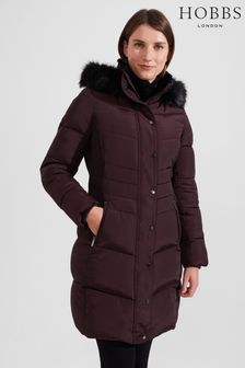 Hobbs Purple Jaymie Puffer Coat (N09745) | OMR98