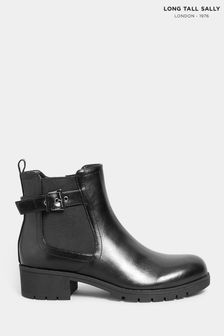Long Tall Sally Black Buckle Ankle Boots (N09961) | 60 €
