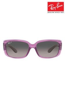Transparent Purple - Ray-ban Rb4389 Polarised Lens Sunglasses (N0V580) | kr3 550