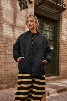 Yours Curve PU Bomber Jacket