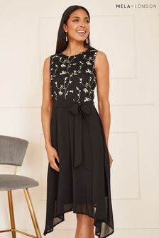 Mela刺繡高低裙擺及膝洋裝 (N10562) | NT$1,870