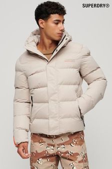 Superdry Hooded Microfibre Sports Puffer Jacket