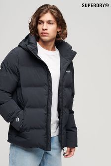 Superdry Blue Hooded Boxy Puffer Jacket (N10696) | SGD 232