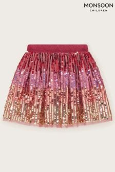 Monsoon Pink Sequin Skirt (N10726) | ₪ 151 - ₪ 171