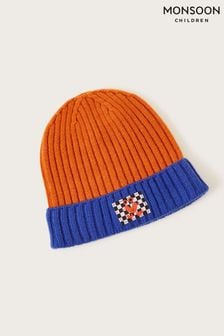 Monsoon Blue Monster Patch Beanie Hat (N10732) | €8 - €9