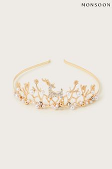 Monsoon Gold Enchanted Reindeer Tiara (N10740) | DKK140