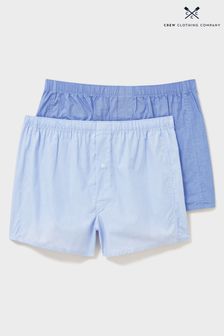 Crew Clothing 2 Pack Woven Boxers