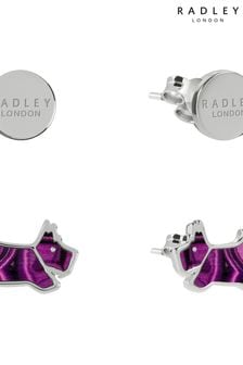 Radley Grey/Purple/Black Earrings (N10754) | LEI 179