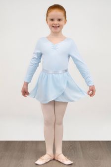 Danskin Blue Pirouette Sheer Ballet Skirt