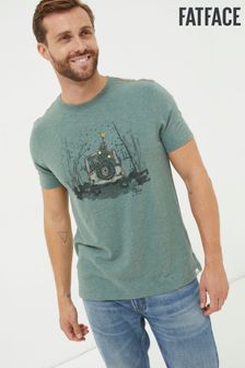 FatFace Green Landrover Painted T-Shirt (N11130) | $81