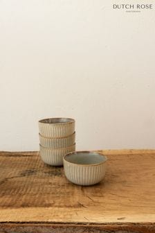 Dutch Rose Grey Sapphire Set of 4 Bowls (N11162) | €49