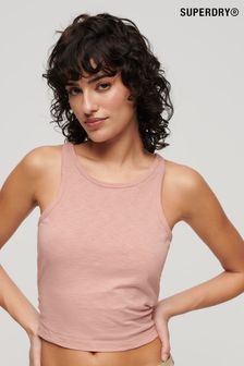 Superdry Pink Ruched Tank Top (N11201) | SGD 39