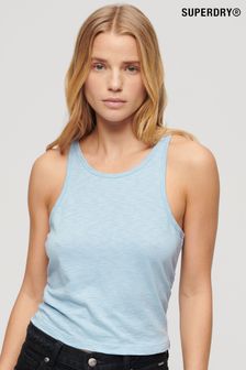 Superdry Blue Ruched Tank Top (N11203) | AED111