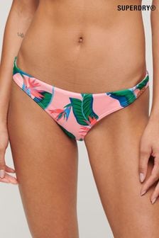 Superdry Pink Tropical Cheeky Bikini Bottoms (N11209) | €35