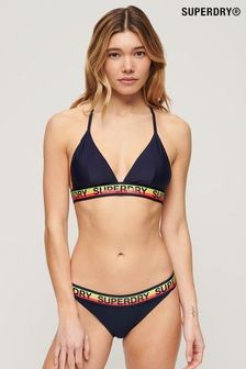 Superdry Blue Logo Classic Bikini Bottoms (N11211) | $51