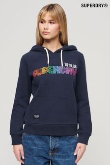 Superdry Kapuzensweatshirt mit Regenbogendesign und Logografik (N11222) | 83 €