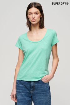 Зеленый - Superdry футболка с глубоким вырезом (N11249) | €30