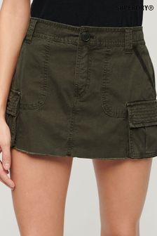 Superdry Green Vintage Utility Para Skirt (N11251) | CA$128