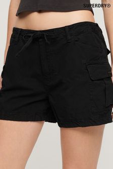 Superdry Black Cargo Shorts (N11256) | kr820