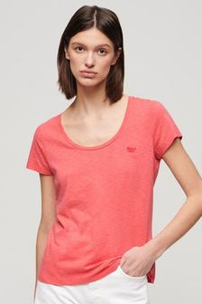 Superdry Orange Scoop Neck T-shirt (N11284) | €30