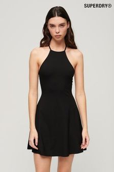 Superdry Black Jersey Fit and Flare Mini Dress (N11290) | €71