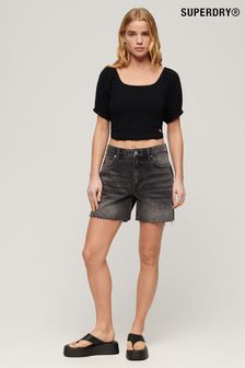 Superdry Shorts Sleeved Smocked Woven Top