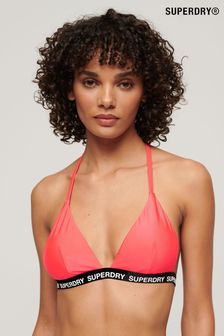 Superdry Pink Triangle Elastic Bikini Top (N11364) | SGD 64
