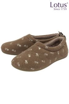 Lotus Cream Flat Shoe Slippers (N11452) | OMR18
