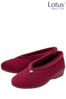 Lotus Red Wedge Shoe Slippers (N11455) | 54 €