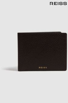 Reiss Chocolate Cabot Leather Wallet (N11588) | 367 SAR