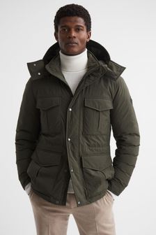 Woolrich Hooded Field Jacket (N11974) | ₪ 3,118