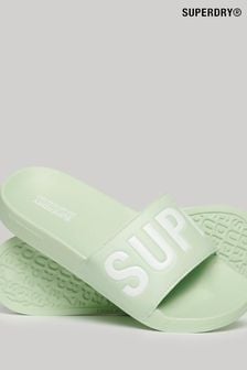 حذاء مفتوح لحمام السباحة من جلد صناعي نباتي، من Superdry (N12038) | 159 ر.س