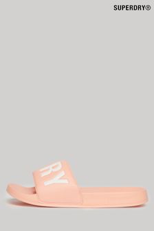 Superdry Pink Core Vegan Pool Sliders (N12039) | $59