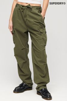Superdry Green Low Rise Para Cargo Utility Trousers (N12042) | $74