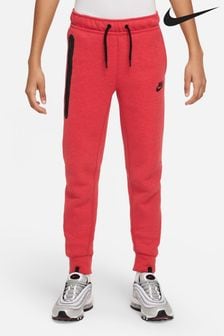 Czerwony - Spodnie do biegania z polaru Nike Tech (N12312) | 475 zł