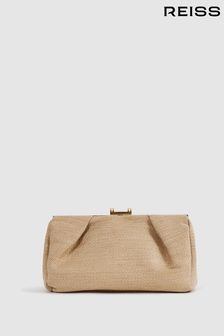 Reiss Natural Madison Woven Clutch Bag (N12400) | €149
