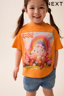 Personaje de nube naranja - Camiseta de manga corta (3 meses a 7 años) (N12470) | 8 € - 11 €