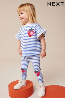 Blue Stripe Strawberry Short Sleeve T-Shirt (3mths-7yrs) (N12471) | OMR3 - OMR4
