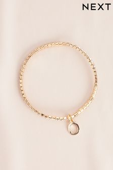 Gold Tone O Initial Bracelet (N12563) | KRW12,800