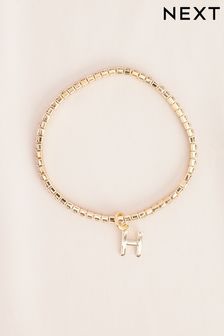 Gold Tone H Initial Bracelet (N12564) | $10