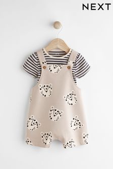 Black/White Character Baby Jersey Dungarees and Bodysuit Set (0mths-2yrs) (N12584) | NT$670 - NT$750