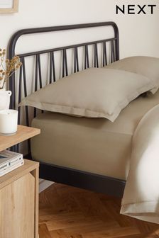 Natural Deep Fitted 100% Washed Cotton Deep Fitted Sheet (N12684) | NT$640 - NT$1,030