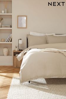 Natural 100% Washed Cotton Duvet Cover and Pillowcase Set (N12690) | €33 - €72