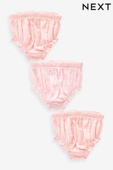 Pink Baby Knickers 3 Pack (0mths-2yrs) (N12694) | Kč495