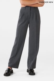 Forever New Grey Danielle Straight Leg Trousers (N12925) | €77