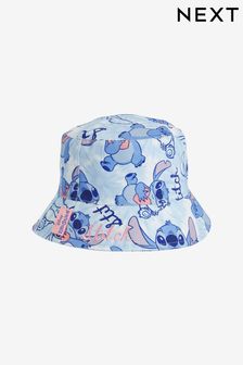 Azul con diseño de pespuntes - Sombrero de pescador (3mths-16yrs) (N13164) | 14 € - 19 €