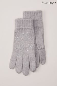Phase Eight Grey Sparkly Gloves (N13183) | €32