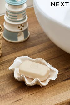 Natural Seashell Soap Storage Dish (N13278) | ￥1,240