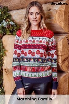 Threadbare クリスマス クルーネックセーター (N13354) | ￥4,230