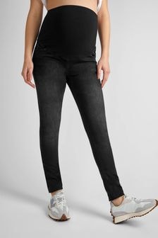 JoJo Maman Bébé Black Wash Super Skinny Maternity Denim Jeans (N13395) | $68